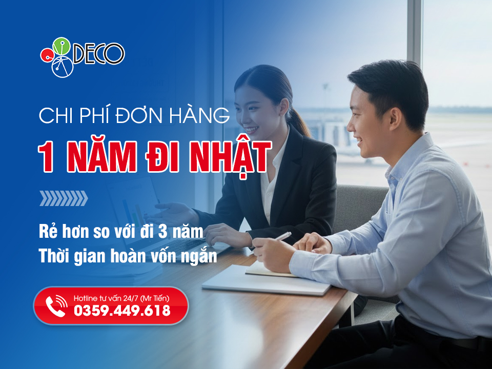 Chi Phí Đơn Hàng 1 Năm Đi Nhật Mới Nhất: Rẻ Bằng 1/3 Đơn 3 Năm