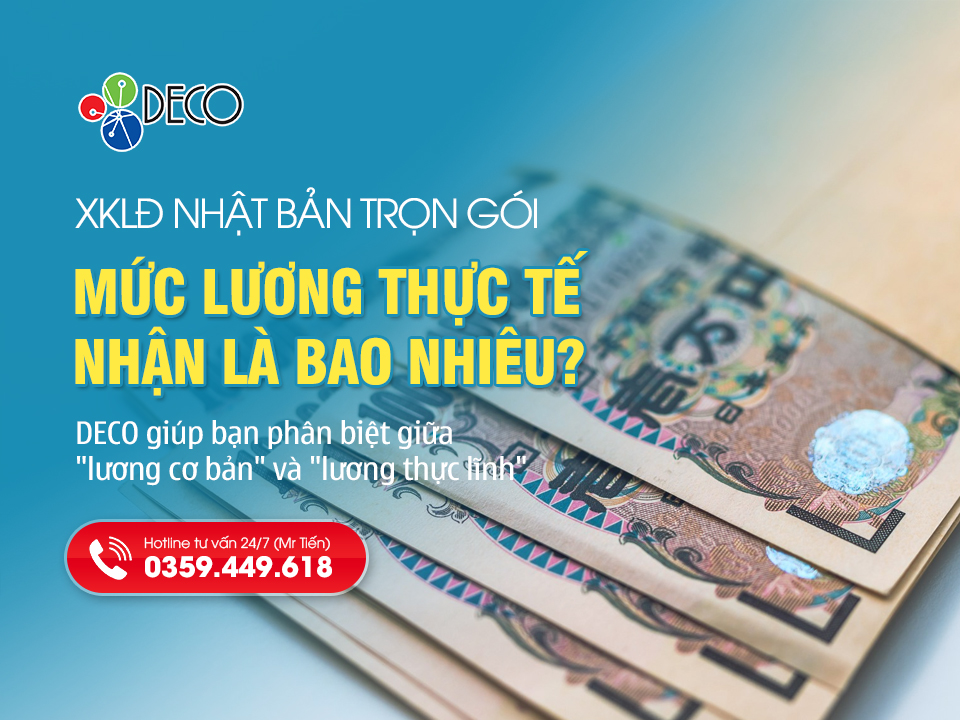 Mức lương XKLĐ Nhật Bản 2026 thực tế nhận được là bao nhiêu?