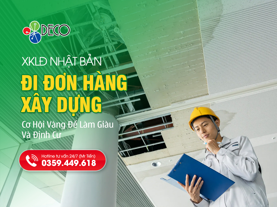 Đi Đơn Xây Dựng Nhật Bản: Lương Cao Kỷ Lục, Chi Phí Thấp Nhất 2026