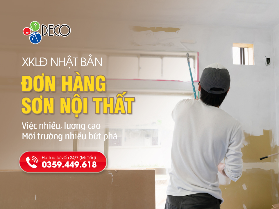 Đơn Hàng Sơn Nội Thất Nhật Bản 2026: Việc Nhiều, Lương Cao, Môi Trường An Toàn