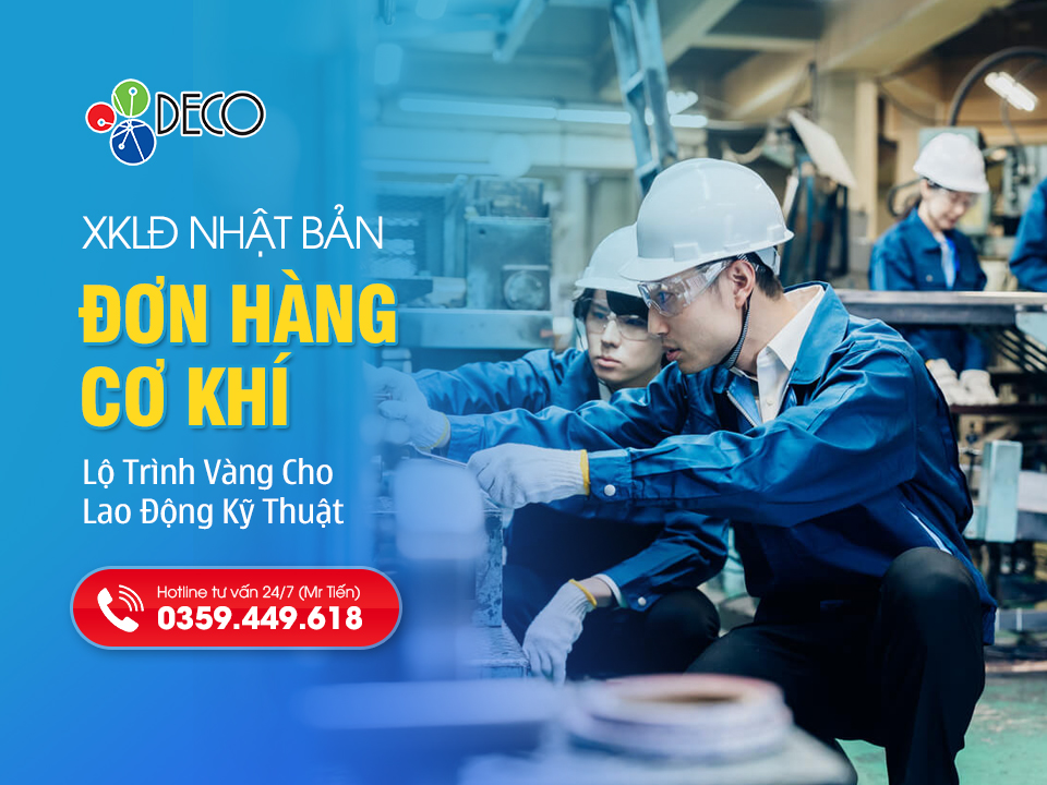 XKLĐ Nhật Đơn Cơ Khí 2026: Lộ Trình Vàng Cho Lao Động Kỹ Thuật