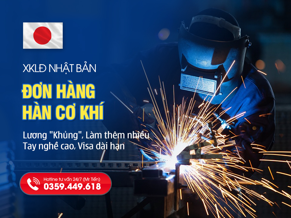 Đơn Hàng Hàn Cơ Khí Nhật Bản 2026: Lương "Khủng", Tay Nghề Cao, Visa Dài Hạn