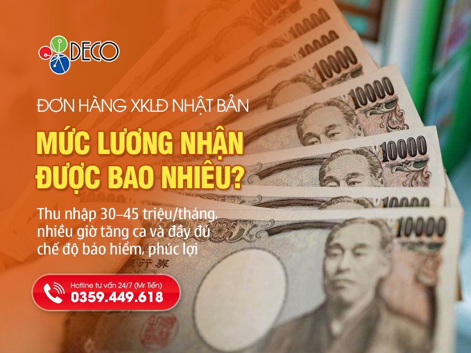 Mức lương và đãi ngộ khi làm việc tại Nhật Bản