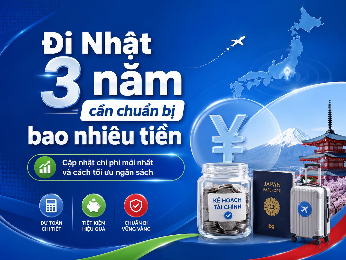 Đi Nhật 3 năm cần chuẩn bị bao nhiêu tiền?
