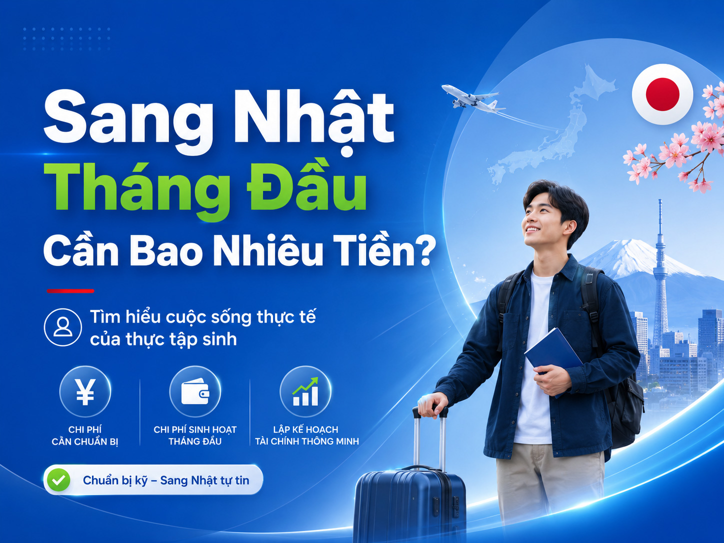 Sang Nhật tháng đầu cần bao nhiêu tiền?