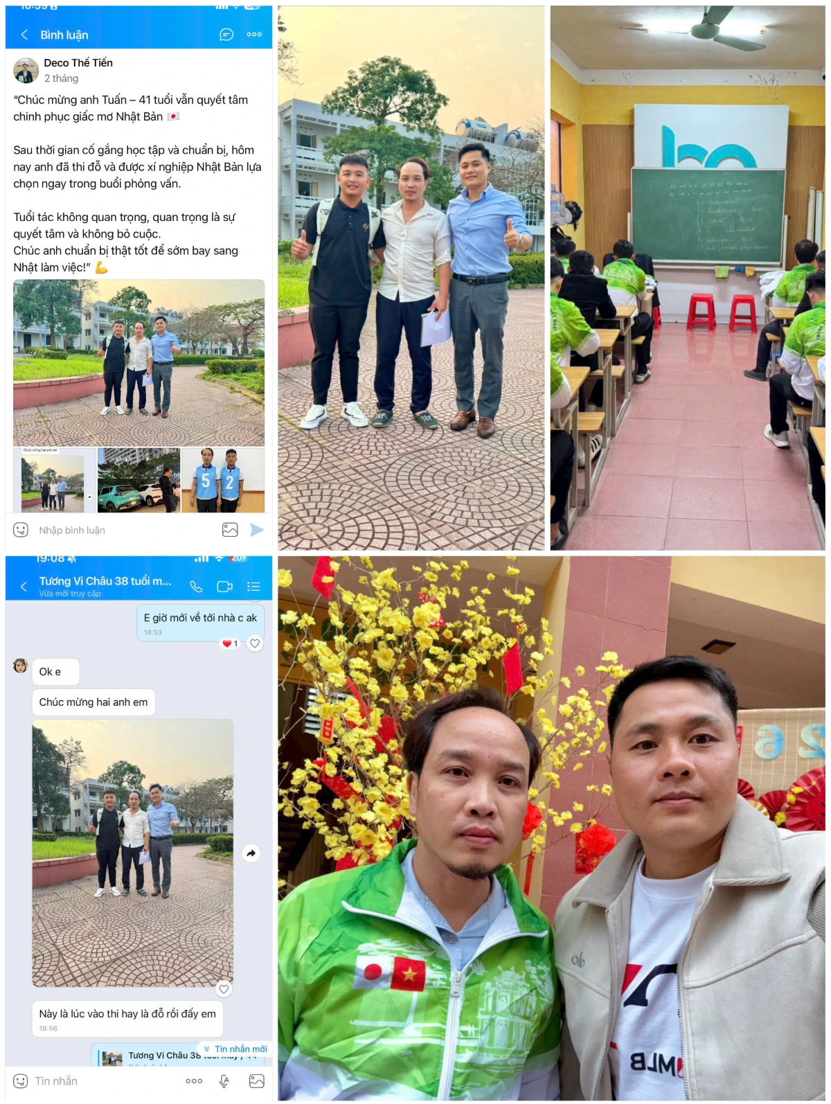 Hỗ trợ anh Tuấn ở Sơn La đăng ký đơn hàng Nhật