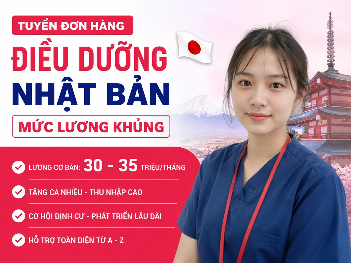 Đơn hàng điều dưỡng Nhật Bản