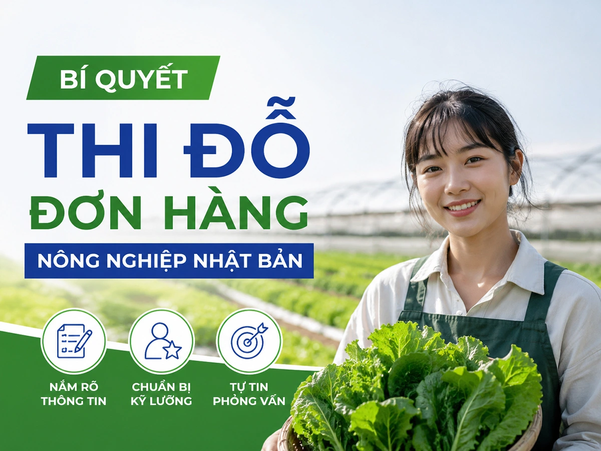 Bí Quyết Thi Đỗ Đơn Hàng Nông Nghiệp Nhật Bản