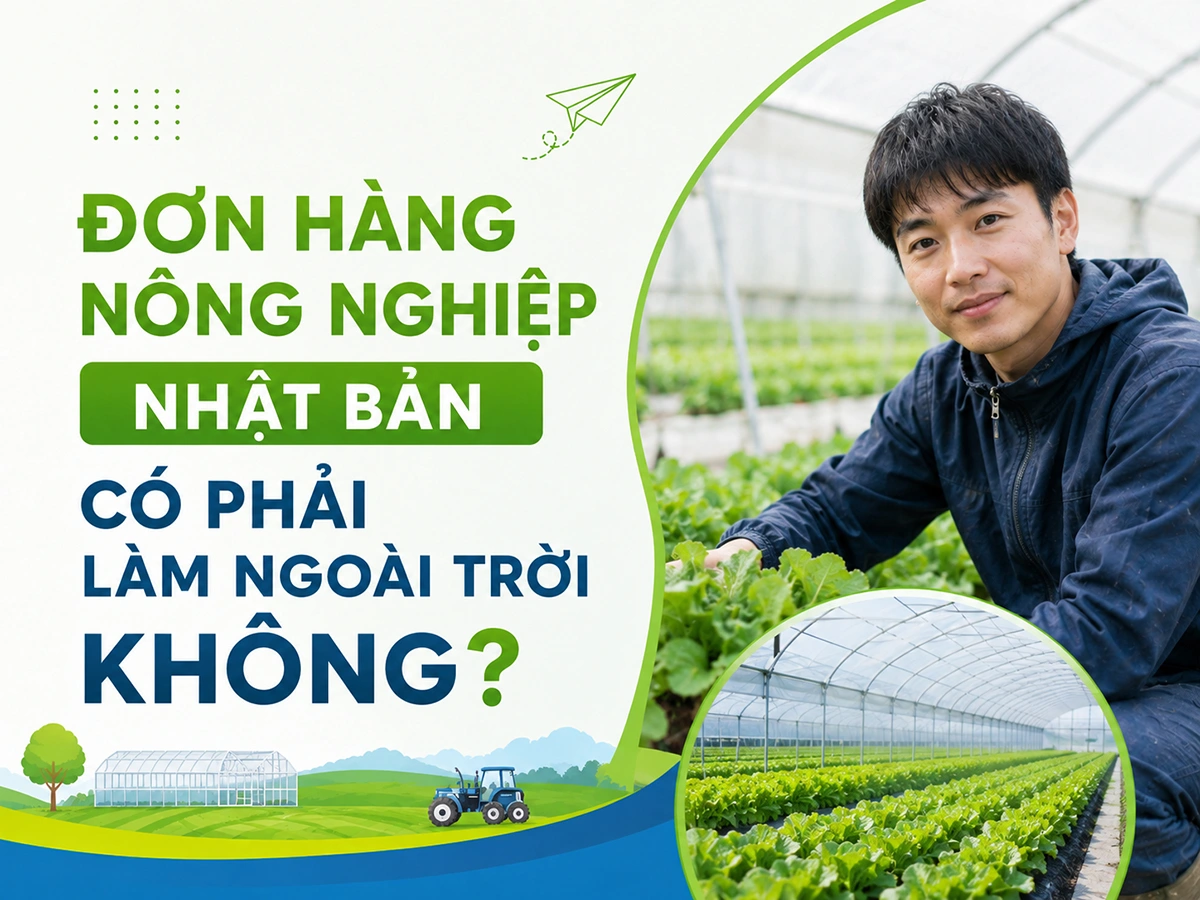 Đơn hàng nông nghiệp Nhật Bản có phải làm ngoài trời không?