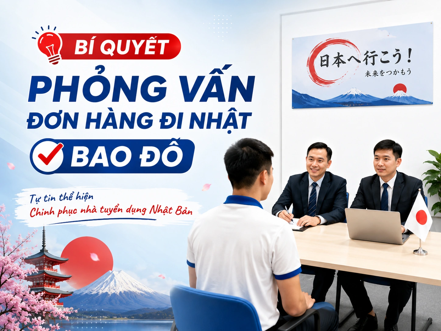 Bí quyết phỏng vấn đơn hàng đi Nhật bao đỗ