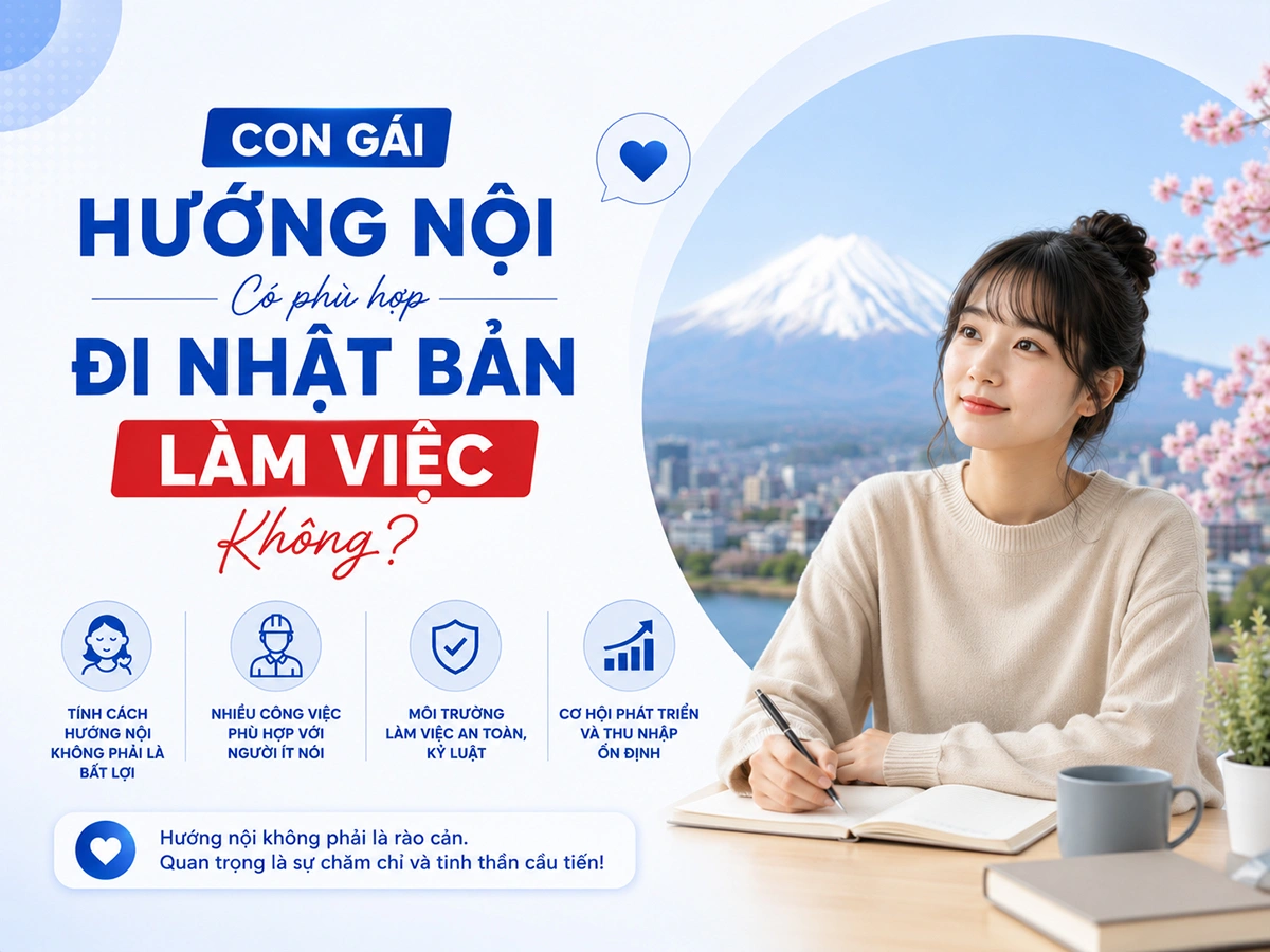 Con gái hướng nội có phù hợp đi Nhật Bản làm việc không?