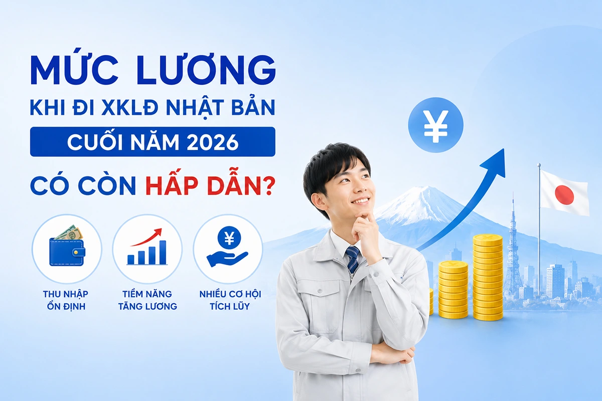 Mức lương khi đi XKLĐ Nhật Bản cuối năm 2026 có còn hấp dẫn?