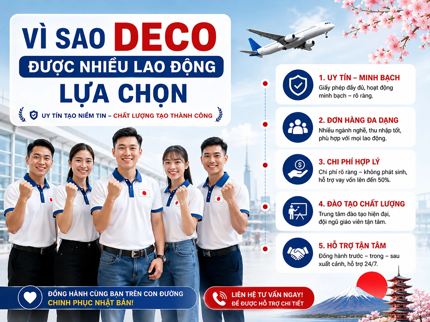 Vì sao DECO được nhiều lao động lựa chọn?