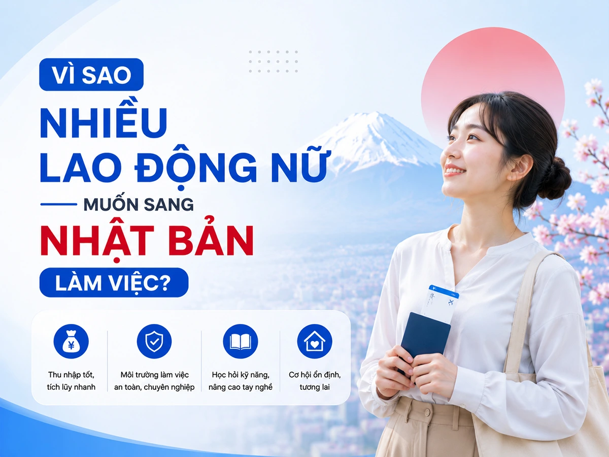 Vì sao nhiều lao động nữ muốn sang Nhật Bản làm việc?