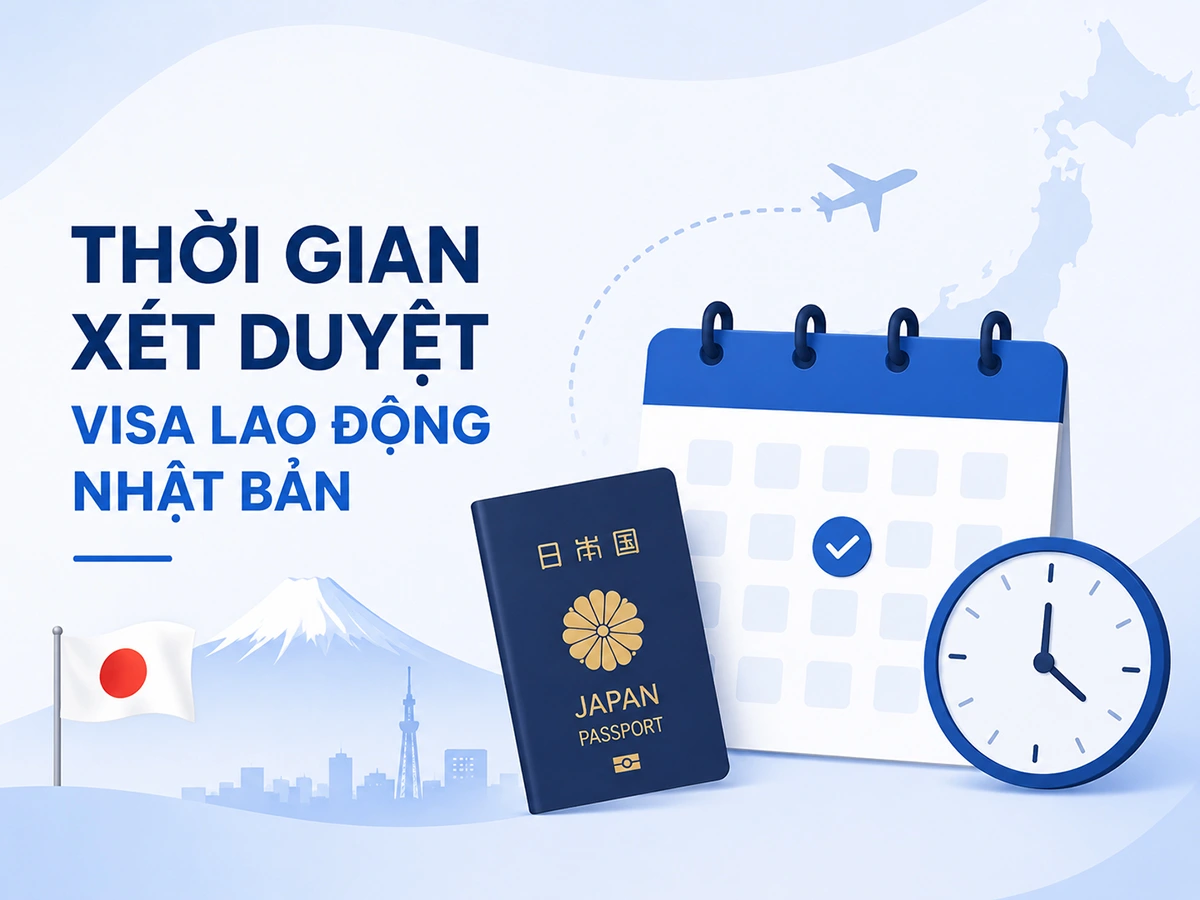 Thời gian xét duyệt visa lao động Nhật Bản