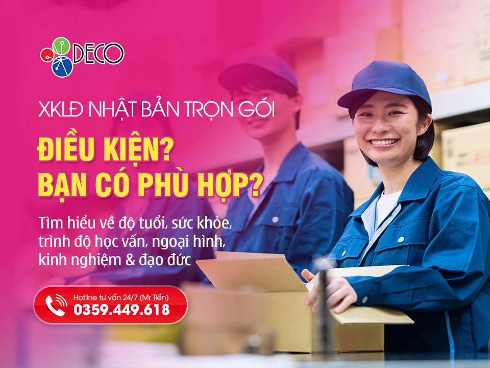 Điều kiện XKLĐ Nhật Bản 2026: Bạn có phù hợp?
