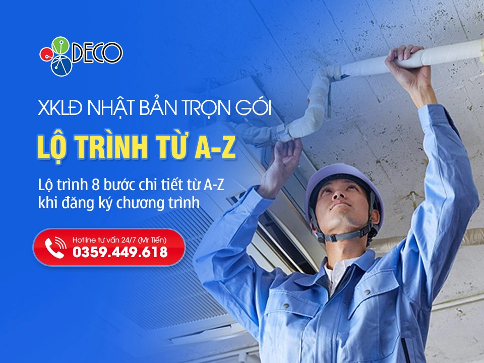 Lộ trình XKLĐ Nhật Bản 2026 từ A-Z tại DECO
