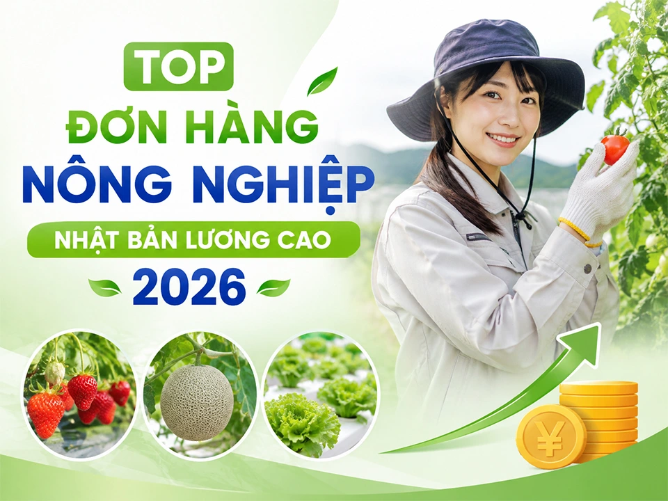 Top Đơn Hàng Nông Nghiệp Nhật Bản Lương Cao 2026