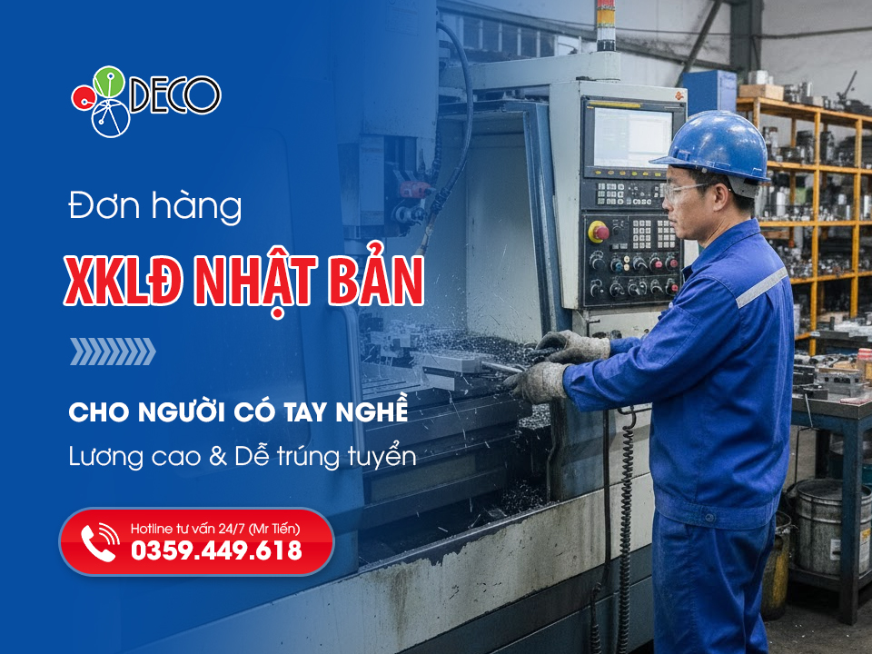 Đơn hàng đi Nhật cho người có tay nghề – Lương cao, dễ trúng tuyển