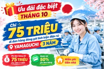 🎁 Ưu đãi đặc biệt Tháng 10 – Chỉ 75 triệu đi đơn hàng đóng gói linh kiện điện tử Yamaguchi 3 năm