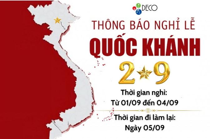💥💥[THÔNG BÁO NGHỈ LỄ QUỐC KHÁNH 2/9]💥💥