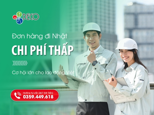 Đơn hàng đi Nhật chi phí thấp – Cơ hội lớn cho lao động Việt