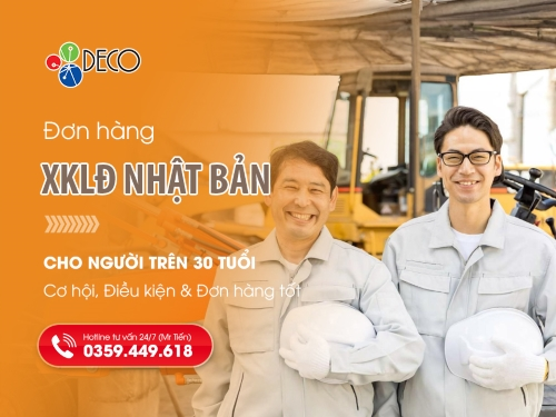 Đơn hàng đi Nhật cho lao động trên 30 tuổi: Cơ hội, điều kiện & Đơn hàng tốt