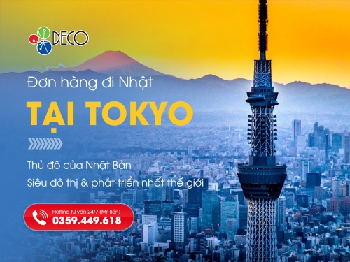 Đơn hàng đi Nhật tại Tokyo – Việc làm, chi phí và cơ hội