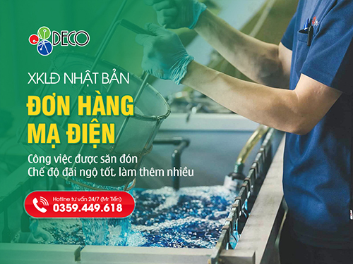 Đơn Hàng Mạ Điện Nhật Bản Lương Cao: Công Việc Ổn Định, Chế Độ Tốt Nhất 2026