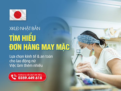 Đơn Hàng May Đi Nhật 2026: Phí Thấp Kỷ Lục, Thu Nhập Ổn Định Nhất