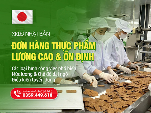 Đơn Hàng Thực Phẩm Nhật Bản Tuyển Dụng Mới Nhất: Thu Nhập Cao Và Việc Làm Ổn Định