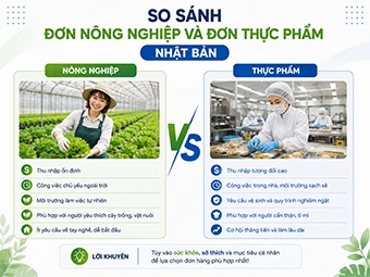 So Sánh Đơn Nông Nghiệp Và Đơn Thực Phẩm Nhật Bản: Đơn Nào Thu Nhập Cao Và Tốt Hơn