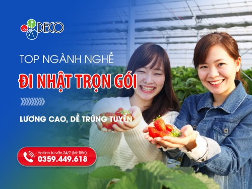 Top Ngành Nghề Đi Nhật Trọn Gói 2026: Lương Cao, Dễ Trúng Tuyển