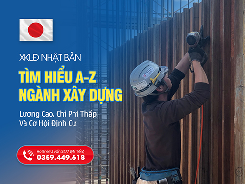Xuất Khẩu Lao Động Nhật Bản Ngành Xây Dựng: Lương Cao Kỷ Lục, Phí Thấp Nhất