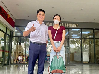 Hỗ trợ em Lan ở Cao Bằng đăng ký đơn hàng thủy sản Nhật Bản